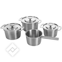 COMBEKK SET DE CASSEROLES EN INOX RECYCLE 4P