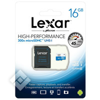 LEXAR MICROSDHC 16GB CL10 + USB