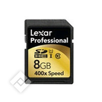 LEXAR SDHC 8GB PRO CLASS10 400X