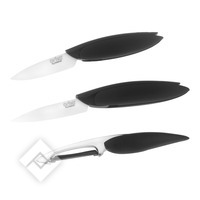MASTRAD KIT OF 3 CERAMIC KNIVES
