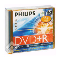 PHILIPS DVD+R 4,7G SLIM X5