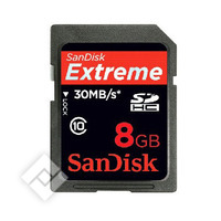 SANDISK SDHC EXTREMEPRO 8GB CL10