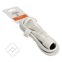 TEMIUM RALLONGE 6A 2M WHITE