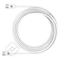 Cble USB pour smartphone ou tablette USBC-USBC CABLE WHITE 1M