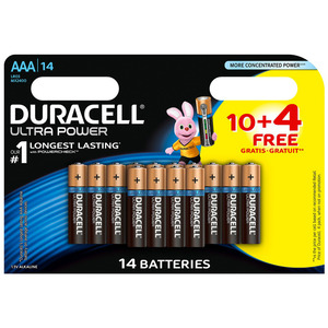 DURACELL ULTRA POWER AAA LR03 10+4 DURACELL ULTRA POWER AAA LR03 10+4