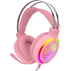 EVEREST Everest PC gaming headset Pinky met verlichting SN-GX82 - Roze EVEREST Everest PC gaming headset Pinky met verlichting SN-GX82 - Roze
