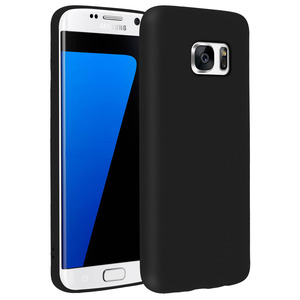 FORCELL Forcell Coque Galaxy S7 Edge Coque Soft Touch Silicone Gel Souple - Noir FORCELL Forcell Coque Galaxy S7 Edge Coque Soft Touch Silicone Gel Souple - Noir