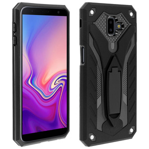 FORCELL Coque Samsung Galaxy J6 Plus Protection hybride Série Phantom by Forcell noir FORCELL Coque Samsung Galaxy J6 Plus Protection hybride Série Phantom by Forcell noir