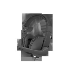 NATEC Natec Rhea headset met microfoon - zwart NATEC Natec Rhea headset met microfoon - zwart