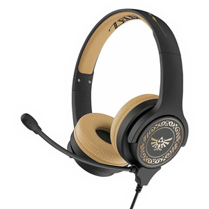 OTL NINTENDO ZELDA CREST BLACK AND GOLD WITH MICROPHONE OTL NINTENDO ZELDA CREST BLACK AND GOLD WITH MICROPHONE