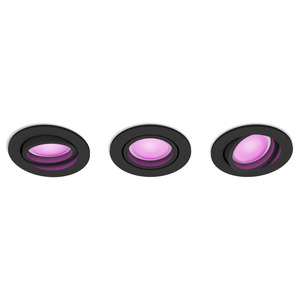 PHILIPS CENTURA HUE RECESSED R. BLACK 3 X 5.7W PHILIPS CENTURA HUE RECESSED R. BLACK 3 X 5.7W