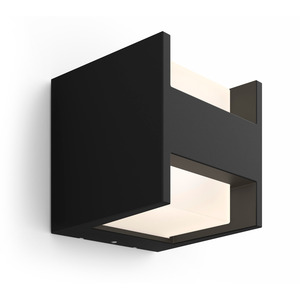 PHILIPS HUE WHITE FUZO WALL LANTERN BLACK 1744430P7 PHILIPS HUE WHITE FUZO WALL LANTERN BLACK 1744430P7