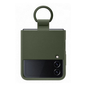 SAMSUNG SILICONE COVER WITH RING KHAKI FOR GALAXY Z FLIP4 5G SAMSUNG SILICONE COVER WITH RING KHAKI FOR GALAXY Z FLIP4 5G
