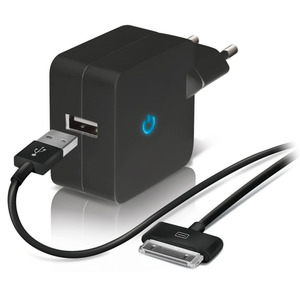 TEMIUM WALL CHARGER 1SLOT+30P BL