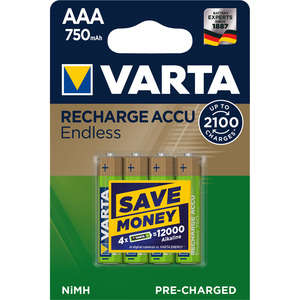 VARTA 750 MAH AAA LR03 X4