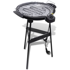 VIDAXL Barbecue rond électrique de jardin VIDAXL Barbecue rond électrique de jardin