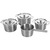 COMBEKK SET DE CASSEROLES EN INOX RECYCLE 4P