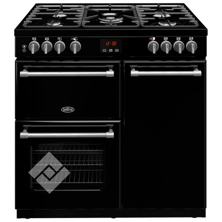 BELLING Gemengd fornuis FARMHOUSE 90 DFT BLACK BELLING Gemengd fornuis FARMHOUSE 90 DFT BLACK