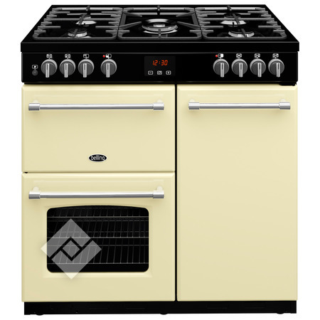 BELLING Gemengd fornuis FARMHOUSE 90 DFT CREAM BELLING Gemengd fornuis FARMHOUSE 90 DFT CREAM