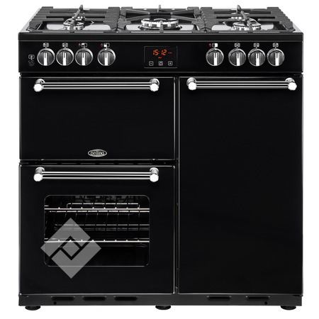 BELLING Gemengd fornuis KENSINGTON 90 DFT BLACK BELLING Gemengd fornuis KENSINGTON 90 DFT BLACK