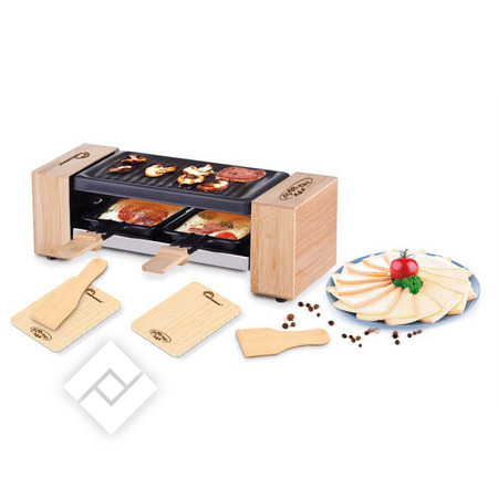 LITTLE BALANCE Raclette / Steengrill / Pannenkoekenmaker RACLETTE MEUH WOOD 2P LITTLE BALANCE Raclette / Steengrill / Pannenkoekenmaker RACLETTE MEUH WOOD 2P