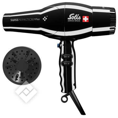 SOLIS Sèche-cheveux SWISS PERFECTION BLK PLUS SOLIS Sèche-cheveux SWISS PERFECTION BLK PLUS