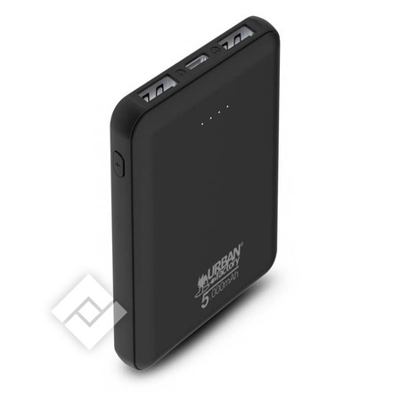 URBAN FACTORY Powerbank, chargeur portable, batterie externe, batterie de secours POWERBANK 5.000 MAH URBAN FACTORY Powerbank, chargeur portable, batterie externe, batterie de secours POWERBANK 5.000 MAH