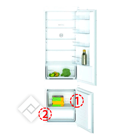 Réfrigérateur congélateur encastrable BOSCH KIV87NSF0