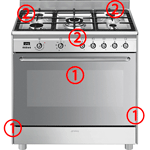 SMEG CG90X2 SMEG CG90X2