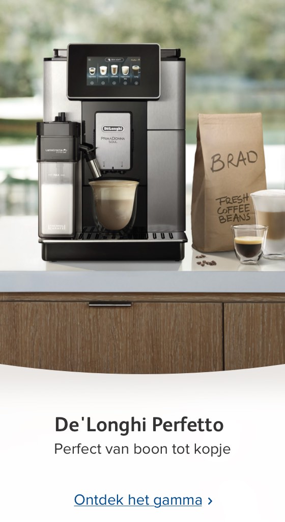 DeLonghi Perfetto-koffiemachines: perfetto, from bean to cup