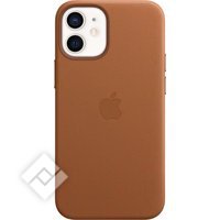 APPLE IPHONE 12 MINI LEATHER CASE WITH MAGSAFE SADDLE BROWN