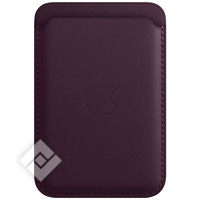 APPLE IPHONE LEATHER WALLET MAGSAFE - DARK CHERRY