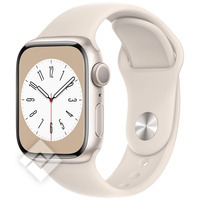 APPLE  Watch Series 8 GPS 41mm Starlight Aluminium Case with Starlight Sport Band - Regular