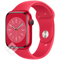 APPLE  WATCH SERIES 8 GPS 45MM (PRODUCT)RED ALUMINIUM CASE WITH (PRODUCT)RED SPORT BAND - REGULAR