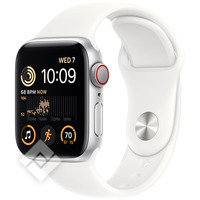 APPLE WATCH SE ´22 GPS + CELLULAR 40MM SILVER ALUMINIUM CASE WITH WHITE SPORT BAND - REGULAR