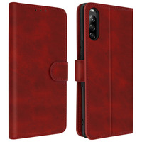 Rouge Avizar Housse Portefeuille Fancy Style pour Sony Xperia Z5 Compact 