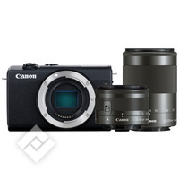 CANON EOS M200 + 15-45MM IS STM + 55-200MM IS STM BLACK