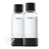 MYSODA 0,5L BOTTLE 2 PACK BLACK