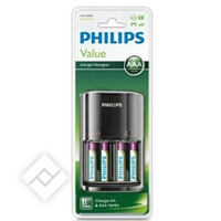 PHILIPS AA/AAA CHARGER + 4 AAA