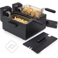 PRINCESS DOUBLE BLACK FRYER 183028