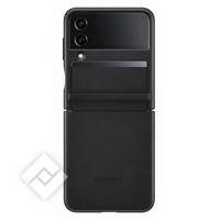 SAMSUNG FLAP LEATHER COVER BLACK FOR GALAXY Z FLIP4 5G