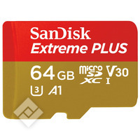 SANDISK MICROSDXC 64GB EXTREME PLUS