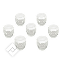 SEB XF950001/7 GLAZEN POTJES