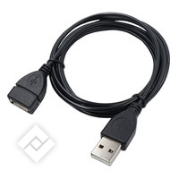 TEMIUM Rallonge USB Type A mâle vers USB Type A Femelle 1.8 m
