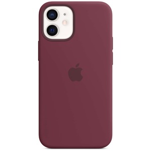 APPLE 12 MINI SILICONE CASE WITH MAGSAFE - PLUM