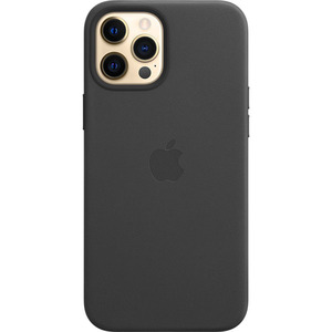 APPLE IPHONE 12 PRO MAX LEATHER CASE WITH MAGSAFE BLACK