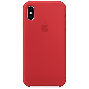 APPLE SILICONE CASE RED XS