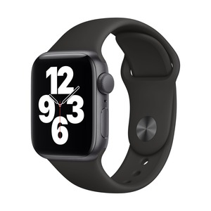 APPLE WATCH SE (2020) GPS 40MM SPACE GREY ALU, BLACK SPORT BAND (MYDP2NF/A)  bij Vanden Borre: gemakkelijk vergelijken en aankopen !