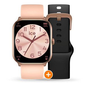 ICE WATCH ICE SMART ONE ROSEGOLD 2 BANDS NUDE BLACK