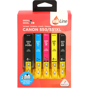 INKLINE CANON 550 XL + 551 XL (5 PACK)